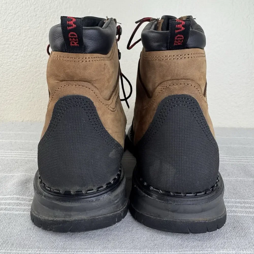 Red Wing Burnside 6 Inch Waterproof Safety Toe Work Boots 2410 Leather Brown 11